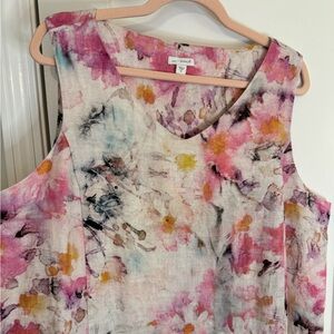 Pure J. Jill Linen Print Shift Dress